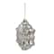4ct. Red & Silver Glass Snowflake Hanging Christmas Decorations